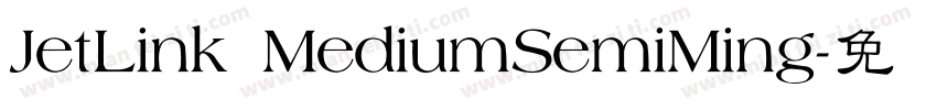 JetLink MediumSemiMing字体转换
